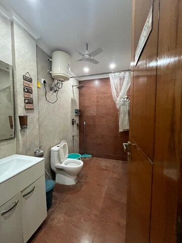 Bathroom in 3 BHK Builder Floor at Saket – for Rent