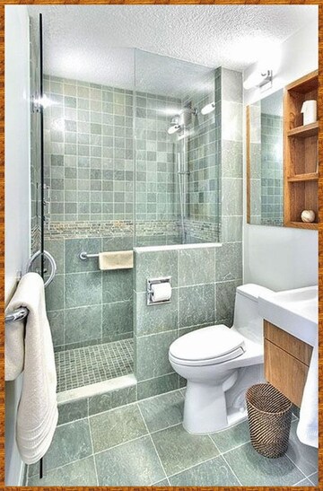 Bathroom in 3 BHK Apartment at Spandan Avasan, Baguiati – for Sale