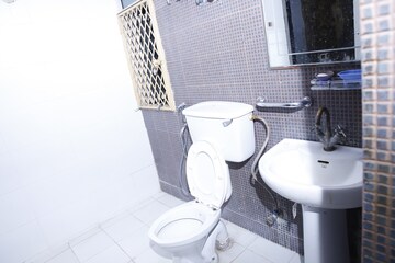 Bathroom in 2 BHK Apartment at Saviour Greenisle, Sain Vihar – for Rent
