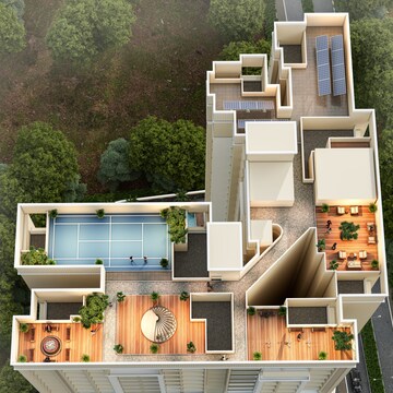 Terrace in 3 BHK Apartment at Millennium Celesta, Kharghar Sector 34 – for Sale