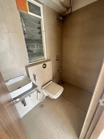 Bathroom in 3 BHK Apartment at Wadhwa TW Gardens, Kandivali East – for Rent