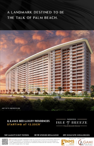4 BHK Builder Floor – Exterior View View at NMS Palm Amore, Sector 46 - for Sale