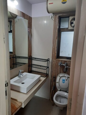 Bathroom in 2.5 BHK Apartment at Kalpataru Aura, Ghatkopar West – for Rent