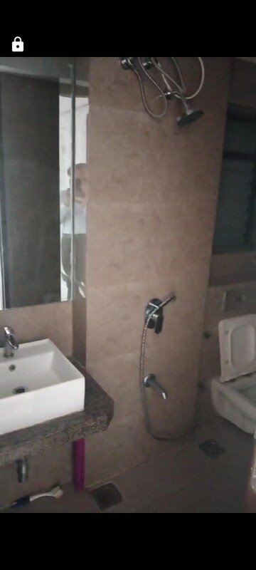 Bathroom in 2 BHK Apartment at Sunteck Avenue 2, Goregaon West – for Rent