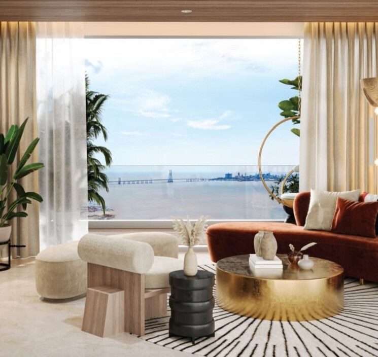 Living Room, eon-one 3 Bedroom 1305 Sq.Ft. Apartment In Prabhadevi Mumbai 8167564