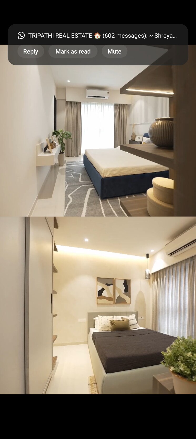 Master Bedroom, paranjape-aspire 2 Bedroom 727 Sq.Ft. Apartment In Andheri West Mumbai 8167592