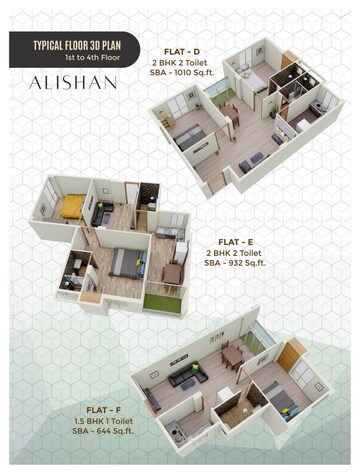 Floor Plan in 2 BHK Apartment at Joka – for Sale