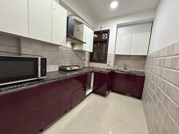 Kitchen in 3 BHK Builder Floor at Freedom Fighters Enclave – for Rent
