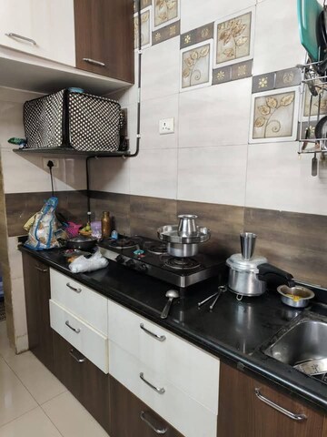 Kitchen in 1 BHK Apartment at Agarwal Vrindavan Gardens, Vasai East – for Sale
