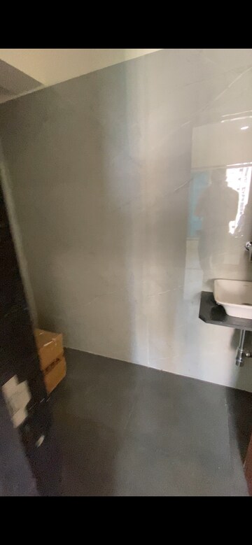 Bathroom in 1 BHK Apartment at Hirani Om Sukhkarta Heights, Vikhroli East – for Rent
