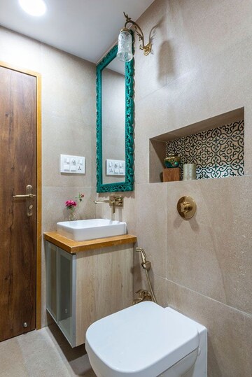 Bathroom in 2 BHK Apartment at Ramkrishna Apartment Kolkata, Sodepur – for Sale