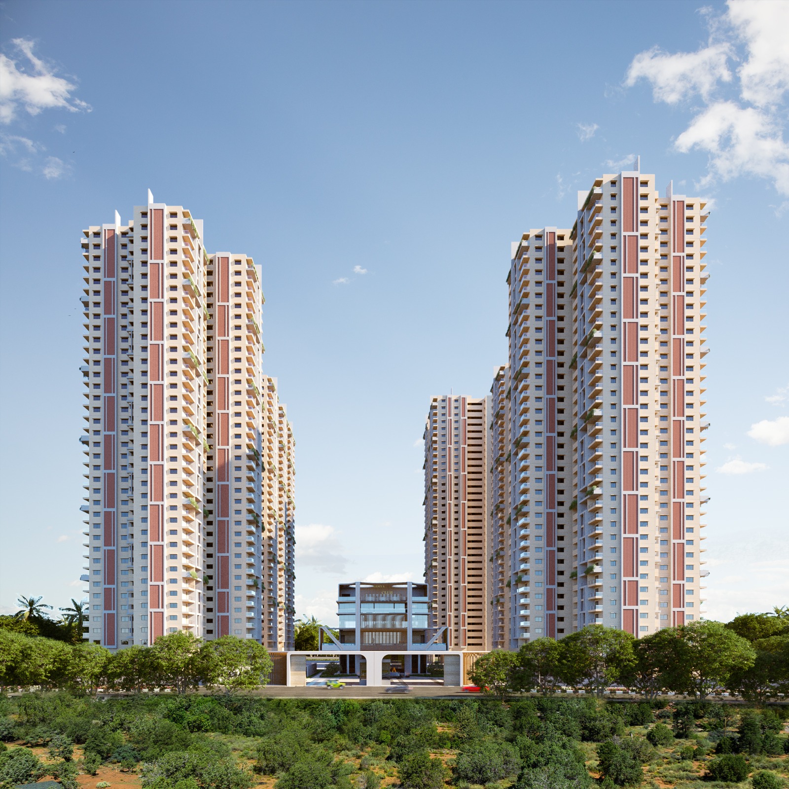 3 BHK + Pooja Room,Study Room,Extra Room 2810 Sq.Ft. Apartment in Supadha Gamya