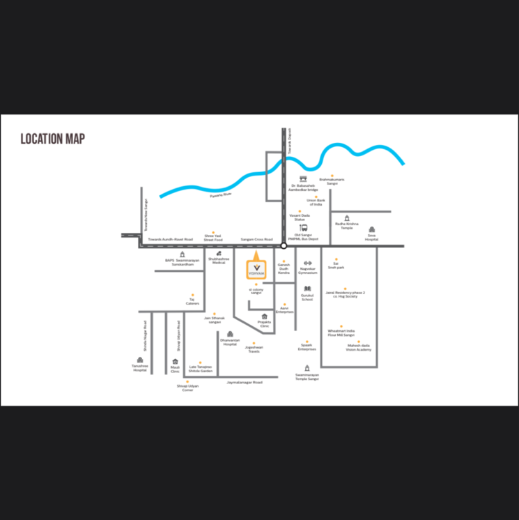 Floor Plan, vineet-vishvam 2 Bedroom 776 Sq.Ft. Apartment In Old Sangvi Pune 8168167