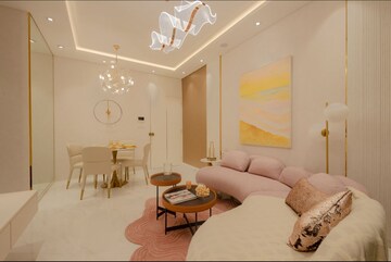 Living Room in 1 BHK Apartment at Yukti Anchor Point Oasis, Malad West – for Sale