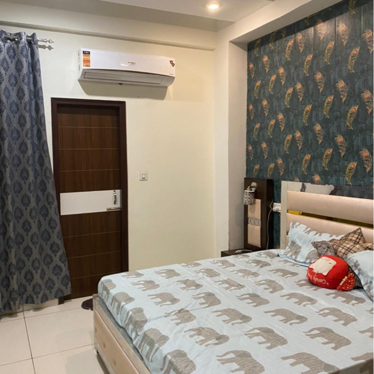 Bedroom, maxxus-elanza 3 Bedroom 1100 Sq.Ft. Apartment In Nagla Road Zirakpur 8168380