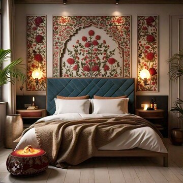 Bedroom in 1 BHK Apartment at Diamond Park View, Park Street – for Rent