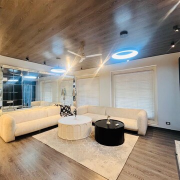 Living Room in 4 BHK Builder Floor at Ansal Sushant Lok I, Sector 43 – for Sale