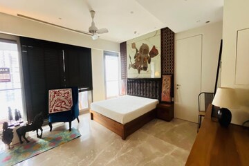 Living Room in 3 BHK Apartment at Lodha World Crest, Worli – for Rent