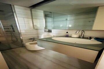 Bathroom in 3 BHK Apartment at Lodha World Crest, Worli – for Rent