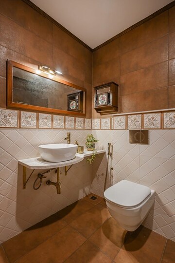 Bathroom in 3 BHK Apartment at Merlin Iris, Mukundapur – for Rent