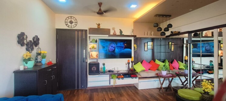 Living Room, rosa-gardenia 2 Bedroom 870 Sq.Ft. Apartment In Ghodbunder Road Thane 8168826