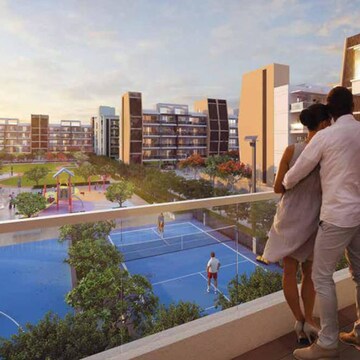 Balcony in 3 BHK Apartment at Adani Samsara Vilasa, Sector 63 – for Sale