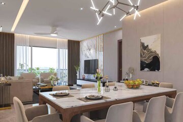 Living Room in 4 BHK Apartment at Adani Samsara Vilasa, Sector 63 – for Sale
