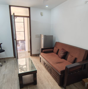 Kitchen in 1.5 BHK Builder Floor at Malviya Nagar – for Rent