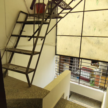 Staircase in 1.5 BHK Builder Floor at Malviya Nagar – for Rent