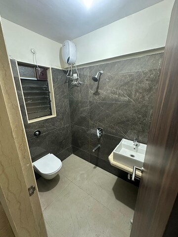Bathroom in 2 BHK Apartment at Hubtown Hillcrest, Andheri East – for Rent