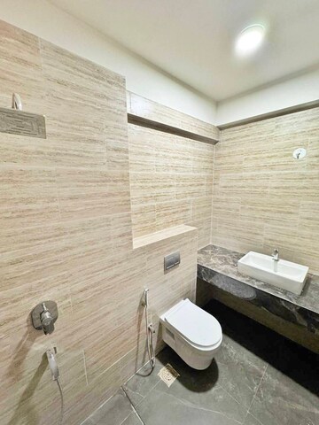 Bathroom in 3 BHK Apartment at Rajesh Raj Infinia, Malad West – for Rent