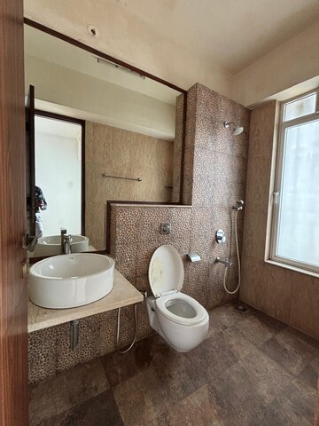 Bathroom in 3 BHK Apartment at Omkar Alta Monte, Malad East – for Rent