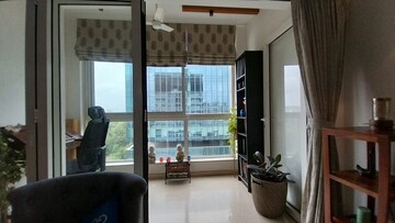 Living Room in 4 BHK Apartment at Godrej The Trees, Vikhroli East – for Rent