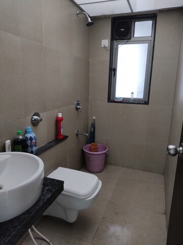 Bathroom in 2.5 BHK Apartment at Runwal Eirene, Balkum Pada – for Rent