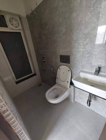 Bathroom in 2 BHK Apartment at Omkar Signet, Malad East – for Rent