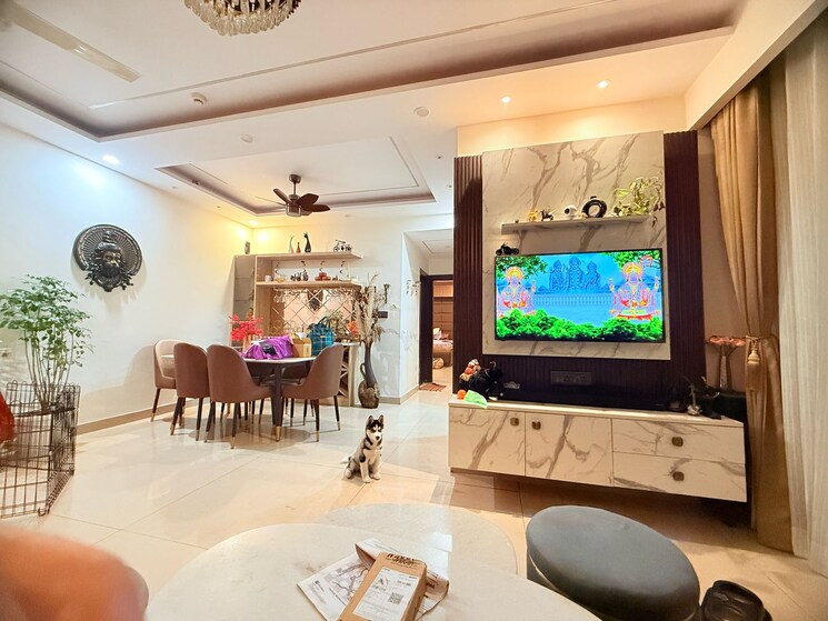 Living Room, amrapali-platinum 3 Bedroom 1775 Sq.Ft. Apartment In Sector 119 Noida 8171454