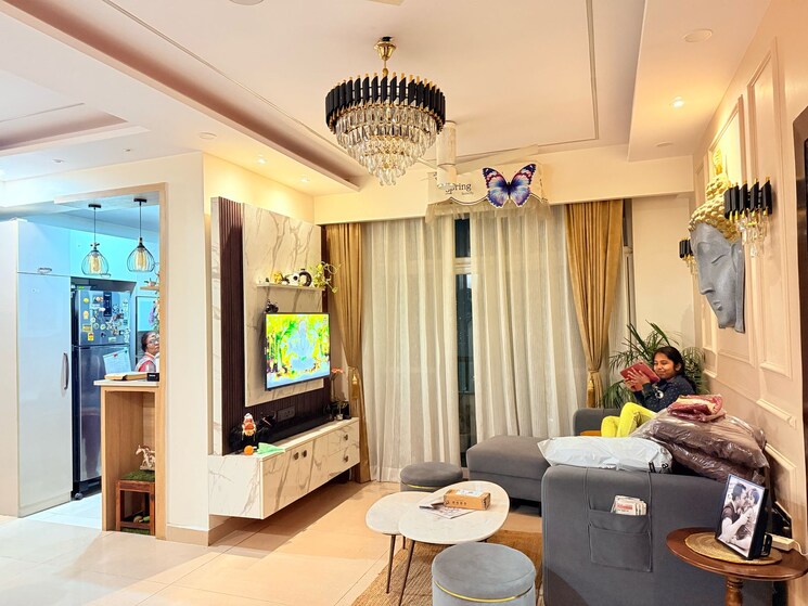 Living Room, amrapali-platinum 3 Bedroom 1775 Sq.Ft. Apartment In Sector 119 Noida 8171454