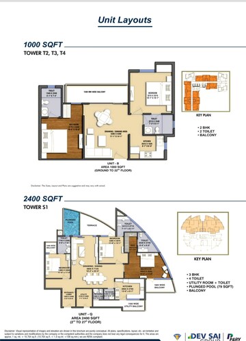 Floor Plan in 3 BHK Apartment at Le Solitairian City, Sector 25 Yamuna Expressway – for Sale