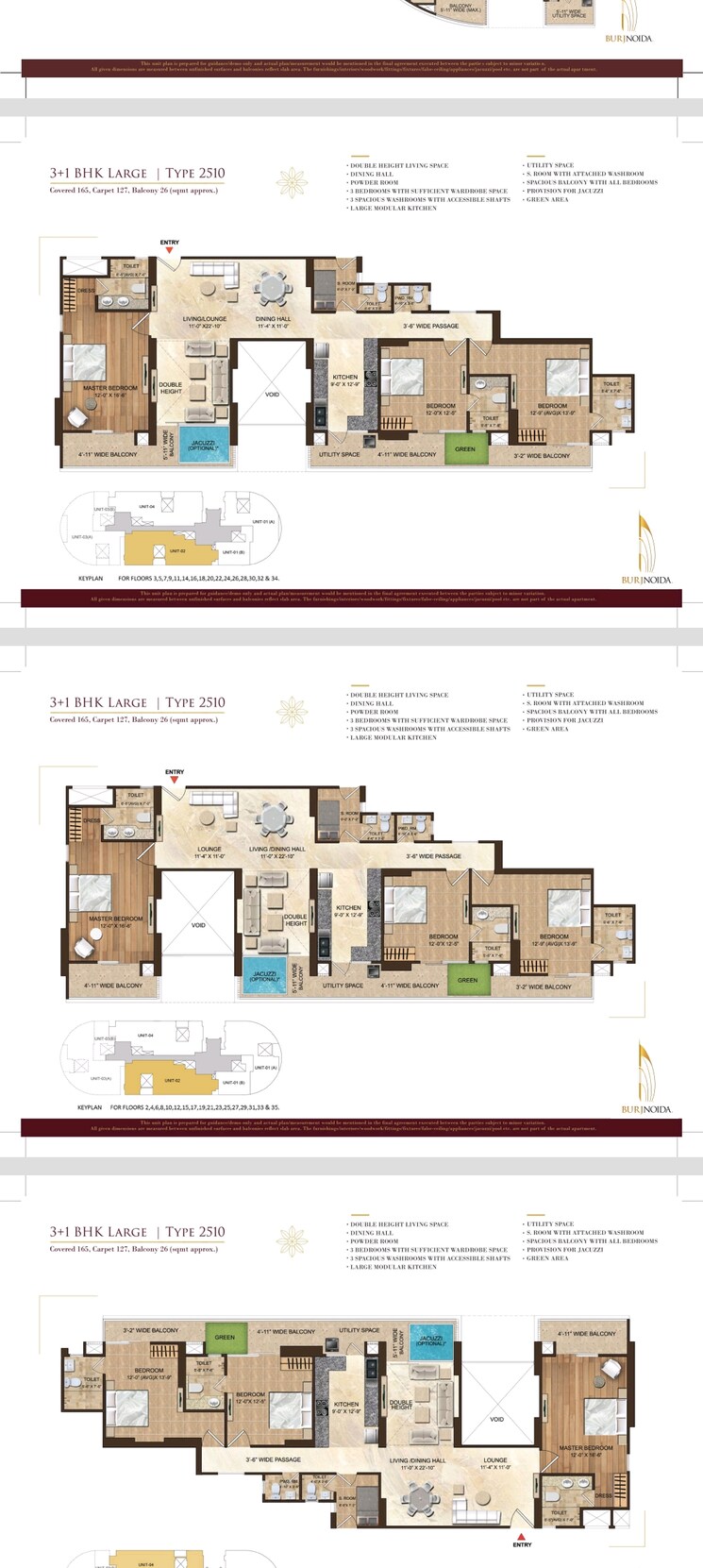 Floor Plan, le-solitairian-city 4 Bedroom 4350 Sq.Ft. Apartment In Sector 25 Yamuna Expressway Greater Noida 8171566