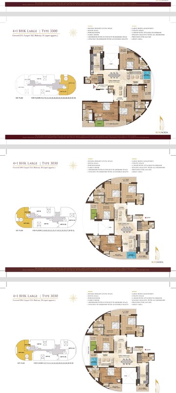 Floor Plan in 4 BHK Apartment at Le Solitairian City, Sector 25 Yamuna Expressway – for Sale