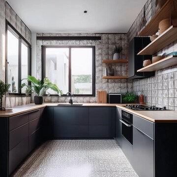 Kitchen in 2 BHK Apartment at Ballygunge Manor, Ballygunge – for Rent