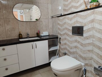 Bathroom in 3 BHK Apartment at Pashmina Waterfront, Old Madras Road – for Rent