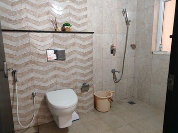 Bathroom in 3 BHK Apartment at Pashmina Waterfront, Old Madras Road – for Rent