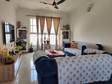 Living Room in 3 BHK Apartment at Pashmina Waterfront, Old Madras Road – for Rent