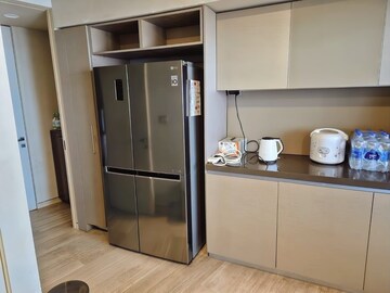 Building Lobby in 3 BHK Apartment at Lodha World Crest, Worli – for Rent