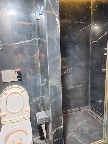 Bathroom in 3 BHK Apartment at Lodha World Crest, Worli – for Rent