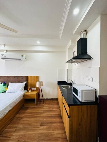 Kitchen in Studio Builder Floor at Unitech South City 1, South City 1 – for Rent