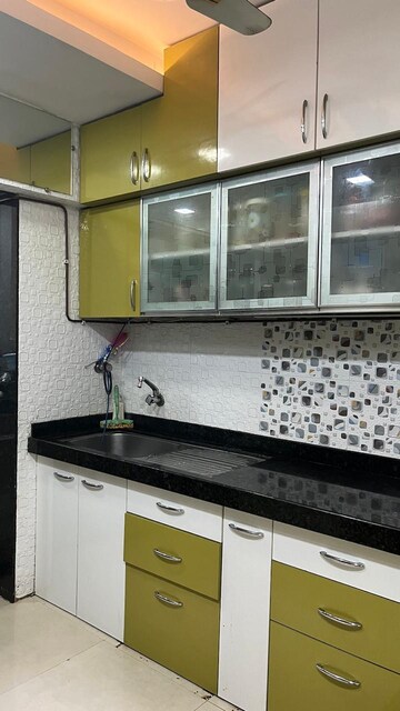 Kitchen in 3 BHK Apartment at Adhiraj Gardens, Kharghar – for Sale