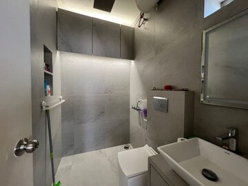 Bathroom in 1 BHK Apartment at Bandra West – for Rent
