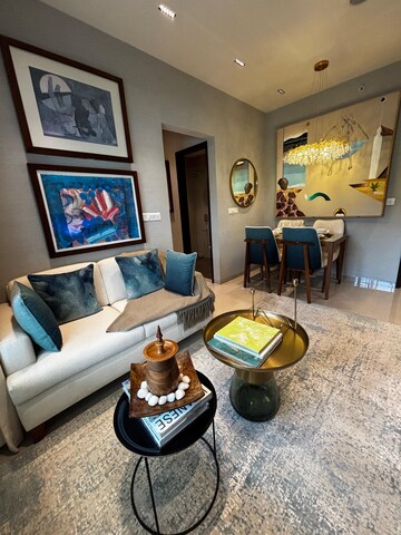 Living Room in 2 BHK Apartment at Piramal Vaikunth, Balkum Pada – for Sale